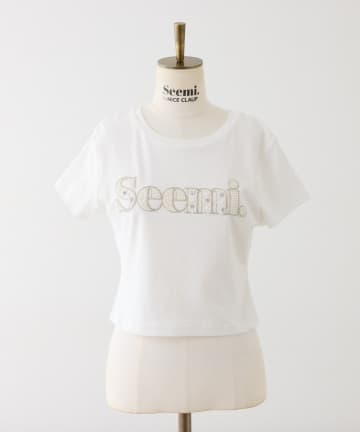 Seemi.by NICE CLAUP(シーミーバイナイスクラップ) Seemi.ロゴTシャツ