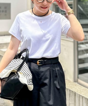 NOLLEY'S(ノーリーズ) ウォッシャブルシルクアミノ酸加工Ｔシャツ