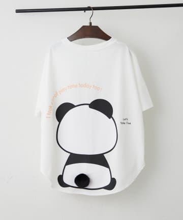 NICE CLAUP / OLIVE des OLIVE OUTLET(ナイスクラップ  / オリーブ デ オリーブ アウトレット) 【ANOTHER BRANCH】【人気デザイン】アニマル尻尾Tシャツ