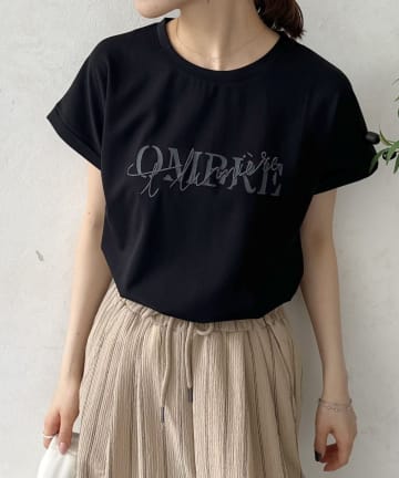 LOCUST(ローカスト) 【WEB限定】半ラバー×刺繍ロゴT