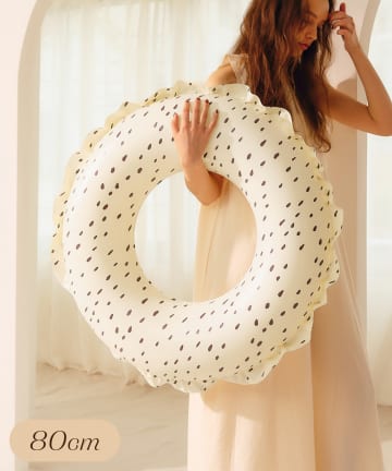 3COINS(スリーコインズ) フリル浮き輪：80cm