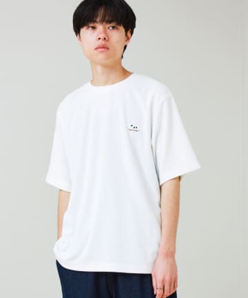 FREDY & GLOSTER(フレディ アンド グロスター) 【夏素材で快適】フレブルパイルTEE ワンポイント刺繍