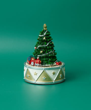 BIRTHDAY BAR(バースデイバー) レジンクリスマスツリースタンド　手巻きオルゴール