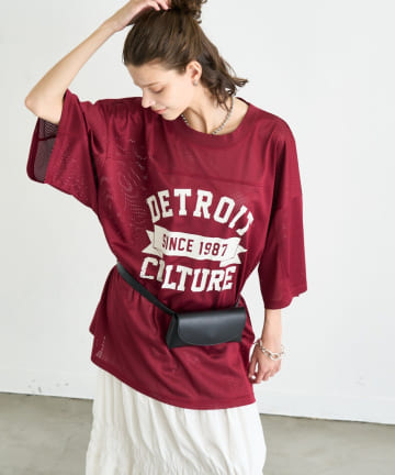 CIAOPANIC TYPY(チャオパニックティピー) オーバーサイズメッシュロゴTEE