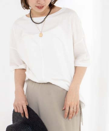 NOLLEY'S(ノーリーズ) 【WEB限定】ウォッシャブルリヨセル綿オトナT