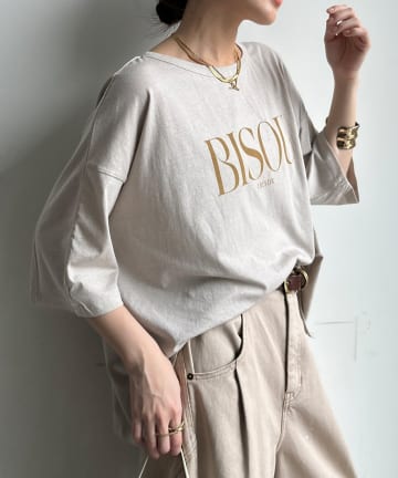 DOUDOU(ドゥドゥ) 【WEB限定】ピグメントロゴTEE