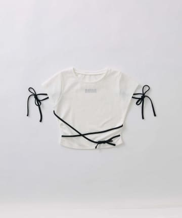 Belle Charme(ベルシャルム) Ribbon Detail Tee