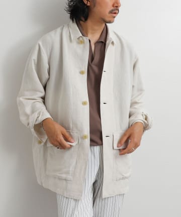 NOLLEY'S(ノーリーズ) Li/R リネンレーヨン シャツブルゾン 26SS