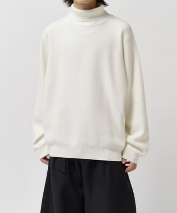 Lui's(ルイス) ウォッシャブルタートルネックニット