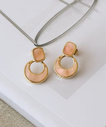 3COINS(スリーコインズ) マーブルユレピアス
