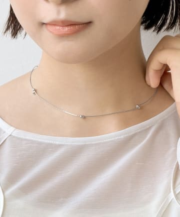3COINS(スリーコインズ) デザインショートネックレス
