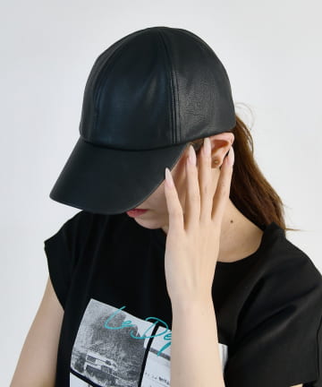 Lui's(ルイス) フェイクレザーキャップ