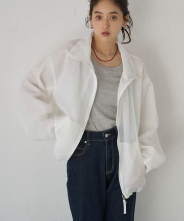 COLONY 2139(コロニー トゥーワンスリーナイン) シアーナイロンメッシュブルゾン