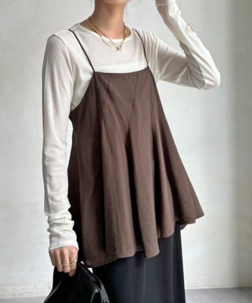 DOUDOU(ドゥドゥ) ラウンドヘムクルーネックTEE