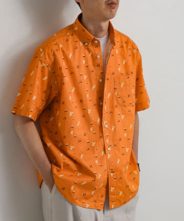 NOLLEY'S(ノーリーズ) 総柄BDシャツ 26SS