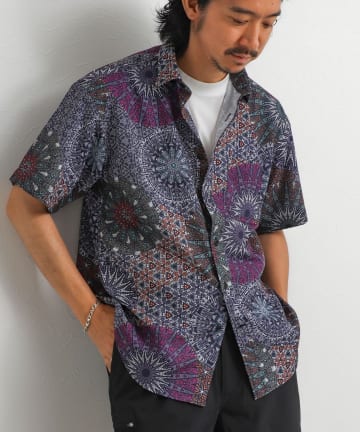 NOLLEY'S(ノーリーズ) Dot Air 総柄レギュラーシャツ 26SS
