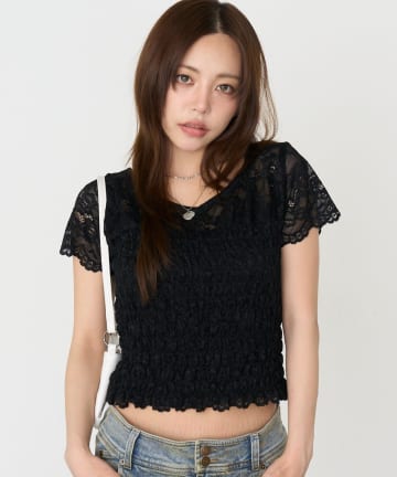 RAY CASSIN(レイカズン) 【レース / 迷彩】シャーリングTシャツ