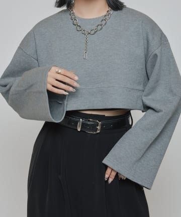 Lui's(ルイス) クロップドダンボールプルオーバー