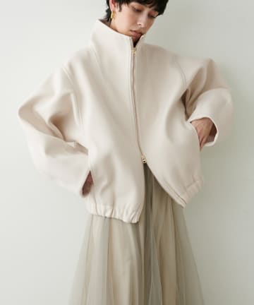 LARUTA(ラルータ) Wフェイス両開きZIPショートコート