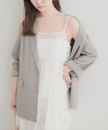 natural couture(ナチュラルクチュール) レースティアードチュニック