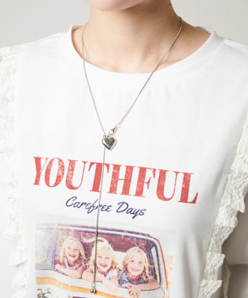 OUTLET(アウトレット) 【w closet】ハートチョーカーネックレス