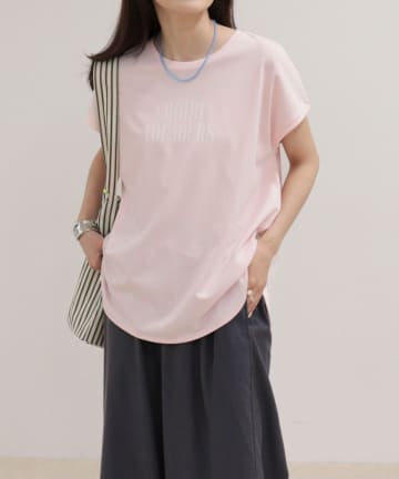 FREDY & GLOSTER(フレディ アンド グロスター) 【UVカット/接触冷感】フレンチロゴＴシャツ