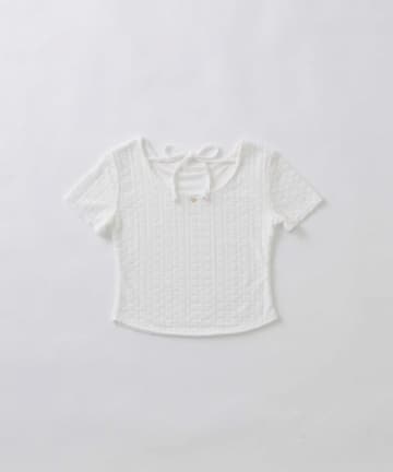 Belle Charme(ベルシャルム) Heart Charm Lace Short Tops