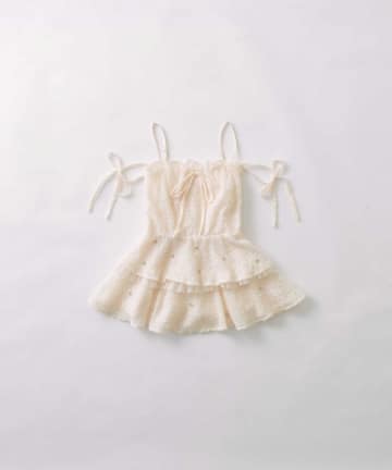 Belle Charme(ベルシャルム) Shaggy Peplum Tunic