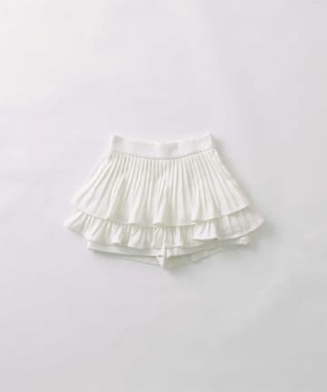 Belle Charme(ベルシャルム) Tweed Pleats Mini Skirt