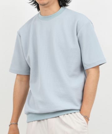 NOLLEY'S(ノーリーズ) 《ビジカジ対応》ニット風カノコTシャツ 26SS