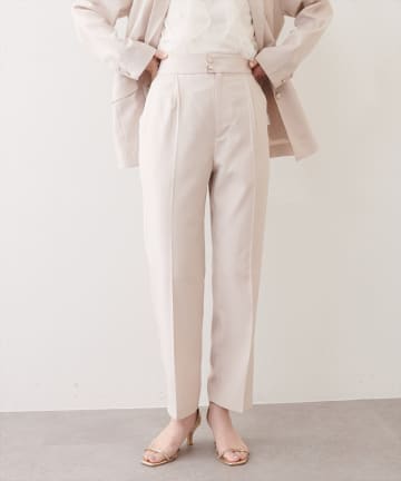NICE CLAUP / OLIVE des OLIVE OUTLET(ナイスクラップ  / オリーブ デ オリーブ アウトレット) 【natural couture】接触冷感マシンウォッシャブルテーパードパンツ