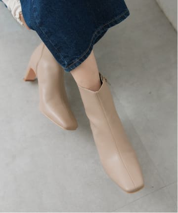 RIVE DROITE(リヴドロワ) 【6.5㎝ヒール】ヒールショートブーツ