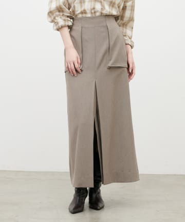 LARUTA(ラルータ) タックスリットナロースカート