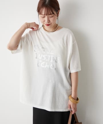 Remind me and forever(リマインドミーアンドフォーエバー) 箔3段プリントTシャツ