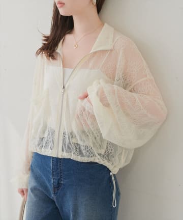 natural couture(ナチュラルクチュール) スタンドショートブルゾン