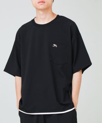 FREDY & GLOSTER(フレディ アンド グロスター) 【フレブル刺繍/セットアップ対応】カラミ織りTEE フェイクレイヤード