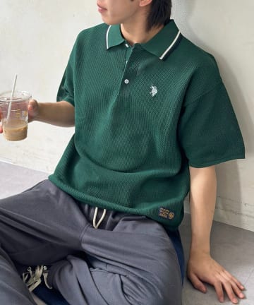 CPCM(シーピーシーエム) 【U.S. POLO ASSN.】メッシュポロ