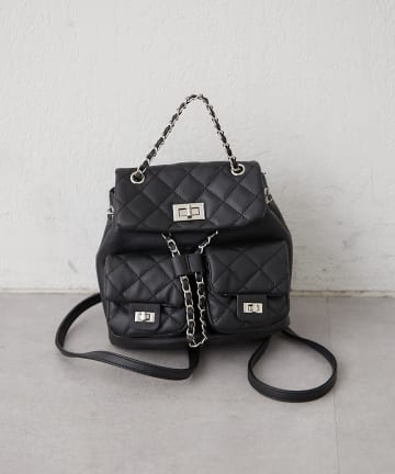 NICE CLAUP / OLIVE des OLIVE OUTLET(ナイスクラップ  / オリーブ デ オリーブ アウトレット) 【RMAF】キルティングミニリュック