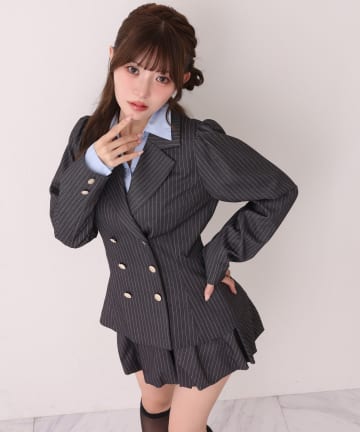 one after another NICE CLAUP(ワンアフターアナザー ナイスクラップ) 【リバイバル/SMサイズ展開あり】後ろレースアップテーラードジャケット