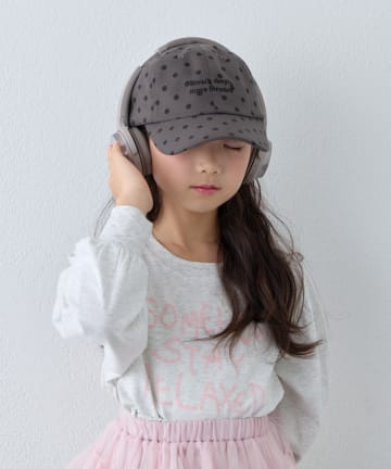 CIAOPANIC TYPY(チャオパニックティピー) 【KIDS】KIDS起毛ツイルロゴCAP
