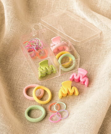 3COINS(スリーコインズ) カラフルヘアアクセセット