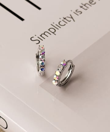 3COINS(スリーコインズ) キラキラワンタッチピアス