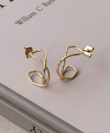 3COINS(スリーコインズ) ミックスフープピアス