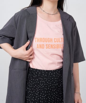 OUTLET(アウトレット) 【Kastane】B メッセージゴシックロゴTEE