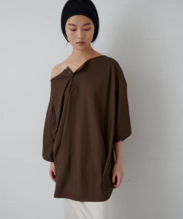 OUTLET(アウトレット) 【SHENERY】2WAYヘンリーBIGTee
