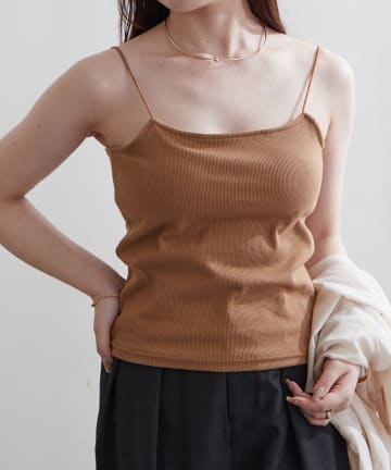 NICE CLAUP / OLIVE des OLIVE OUTLET(ナイスクラップ  / オリーブ デ オリーブ アウトレット) 【couchu.me 】カップ付きキャミソール