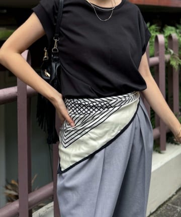 NOLLEY'S(ノーリーズ) MINIMAL ILLUSION SILK SCARF & SHAWL