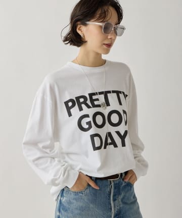 Whim Gazette(ウィム ガゼット) レタリングロンTEE