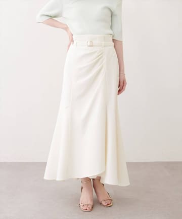 NICE CLAUP / OLIVE des OLIVE OUTLET(ナイスクラップ  / オリーブ デ オリーブ アウトレット) 【natural couture】ドレープデザインマーメイドスカート