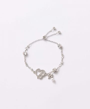 Belle Charme(ベルシャルム) Crystal Logo Bracelet